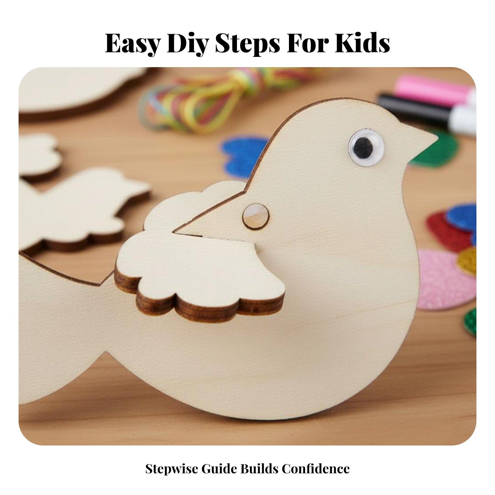 Wooden Bird Ornament DIY Craft - Wooden Puzzle Kids recension och pris