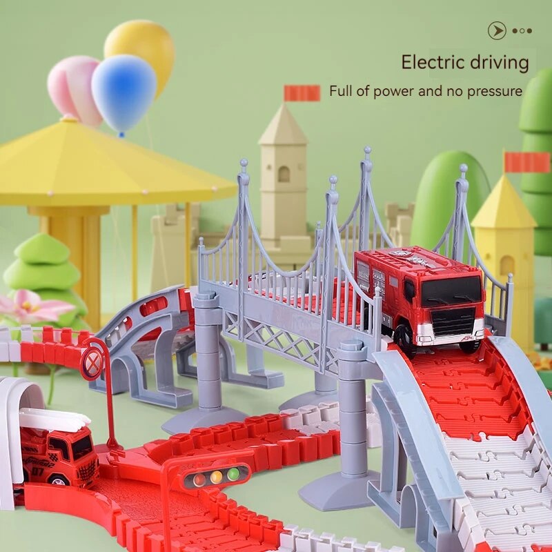 Fire Engine Track Assembling C - Toy Train Track Set recension och pris