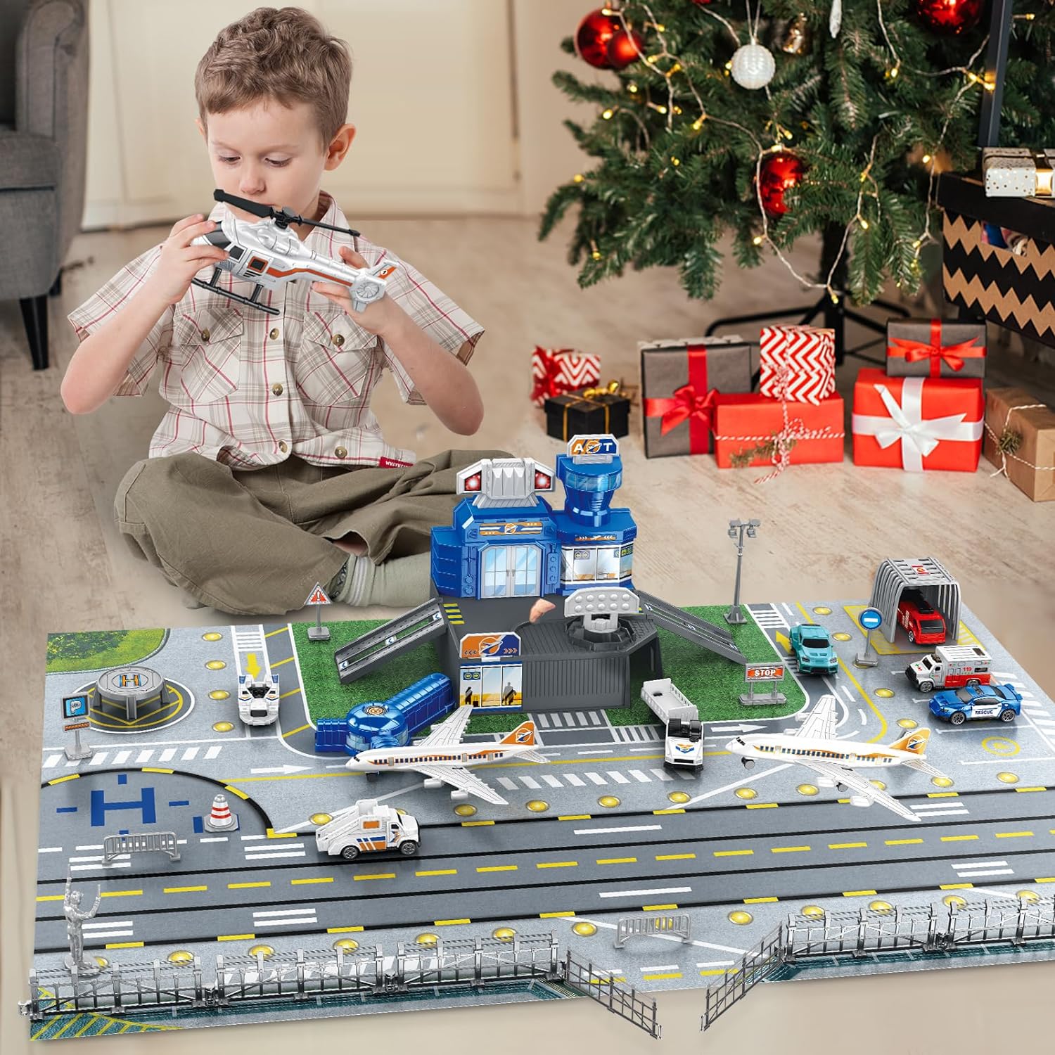 Children's Airport Scene Toy S - Kids Toys Xmas recension och pris