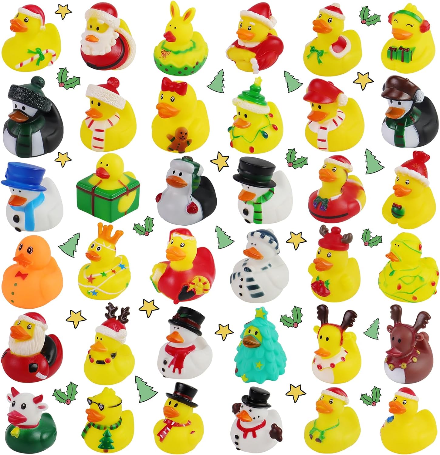 2/6/12PC Christmas Rubber Duck - Rubber Duck Bath recension och pris