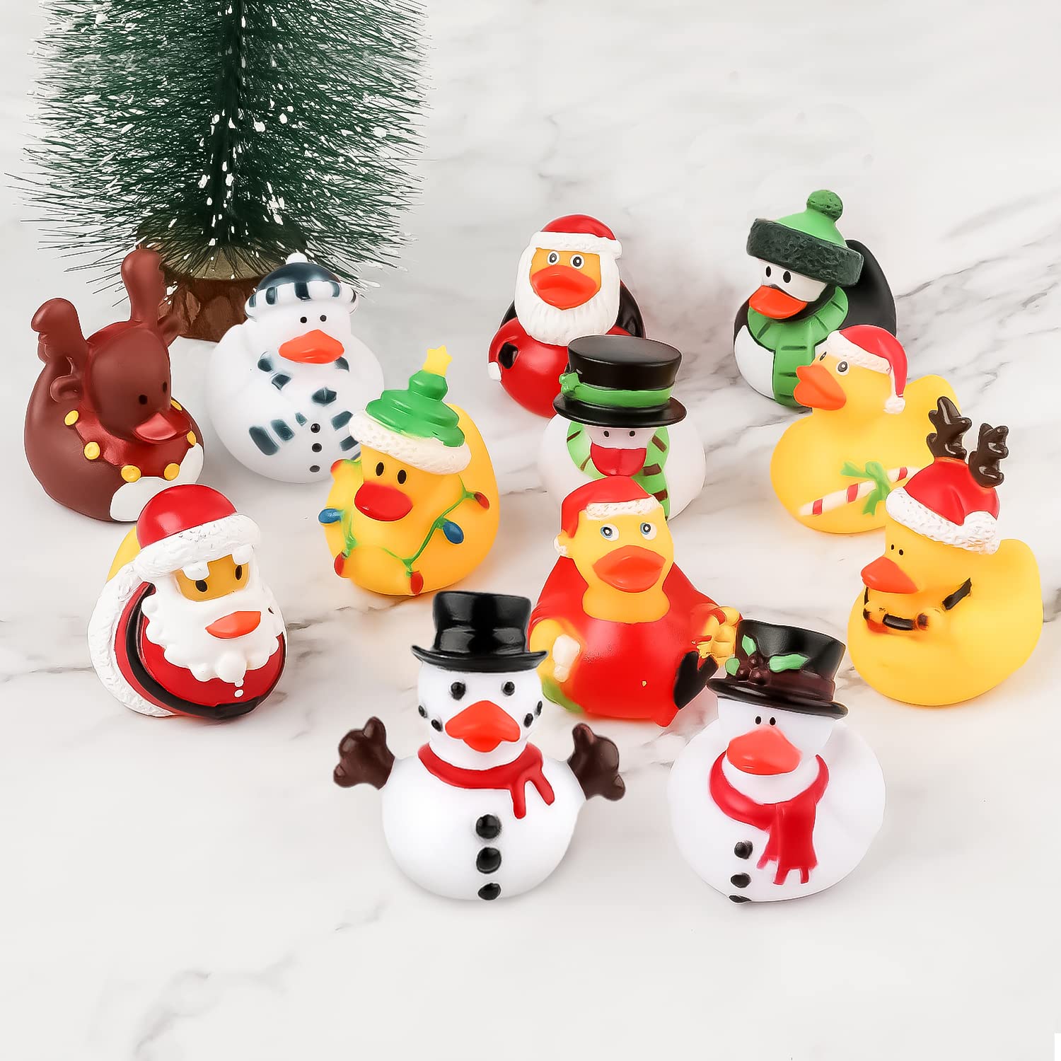 2/6/12PC Christmas Rubber Duck - Rubber Duck Bath recension och pris