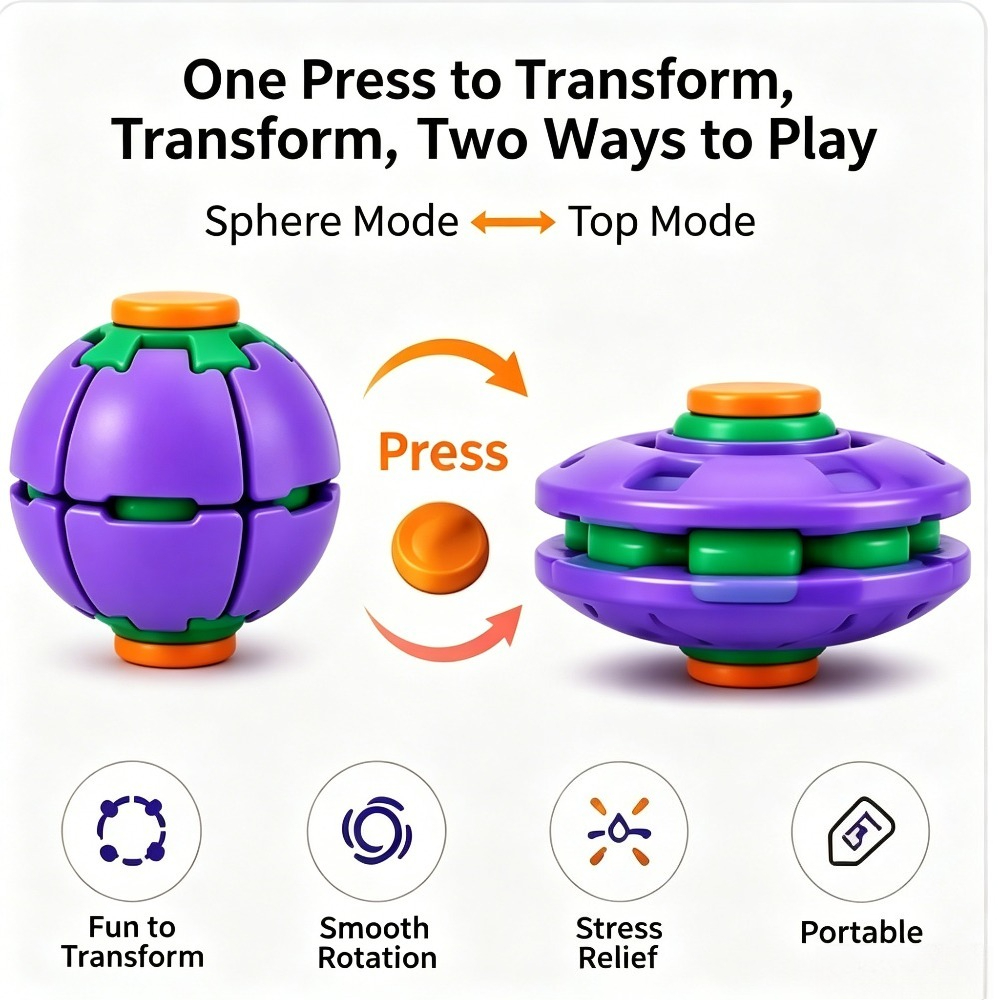 Transforming Fidget Spinner Ba - Kids Toys Kids Toys recension och pris