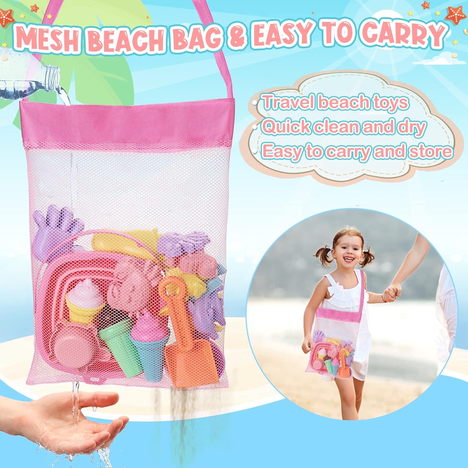 20pcs Beach Toys Set for Kids  - Kinetic Sand Mold recension och pris