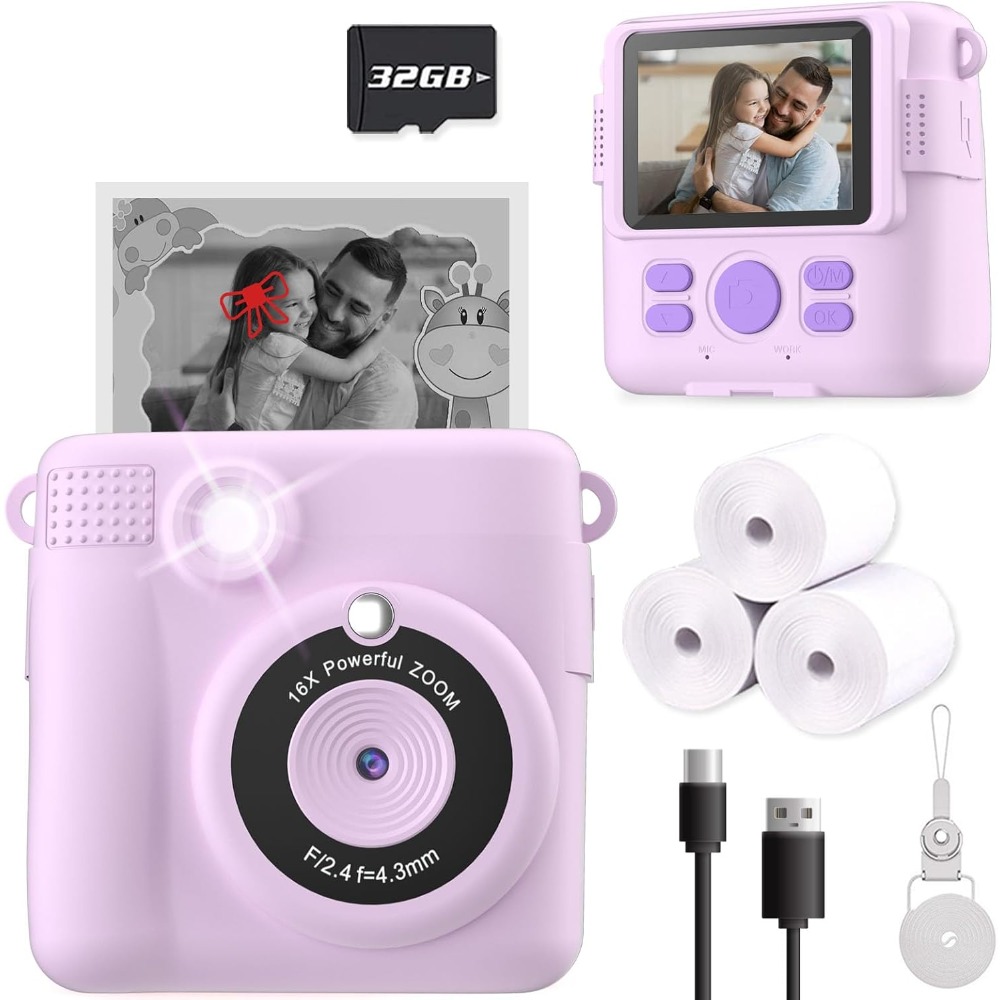 Instant Print Camera for Kids, - Toys For Kids Video recension och pris