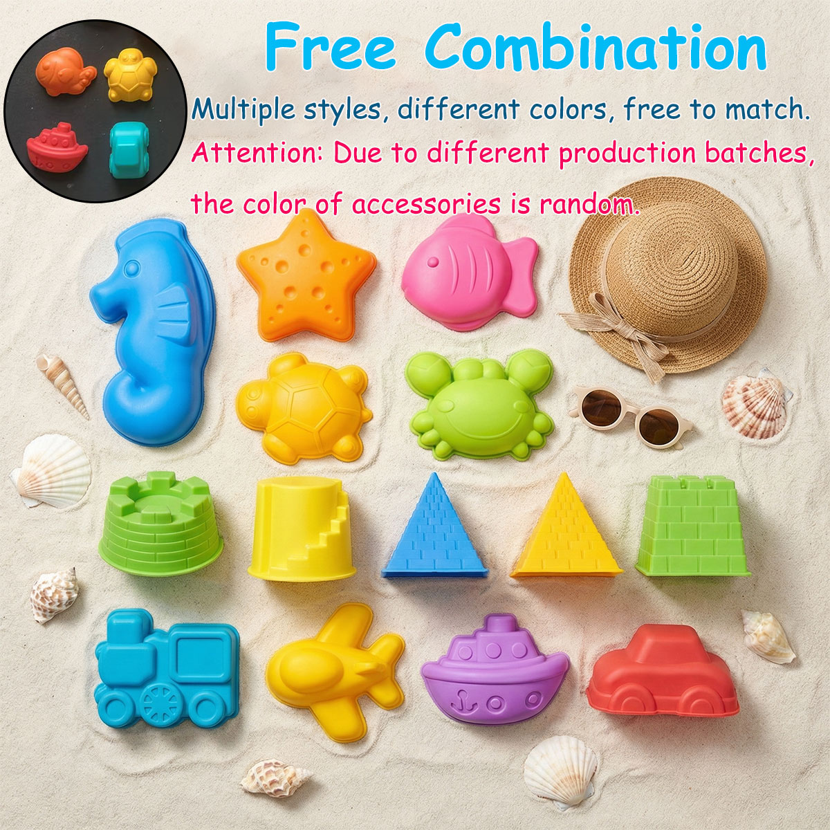 Small Creative Beach Mold Set  - Kinetic Sand Mold recension och pris