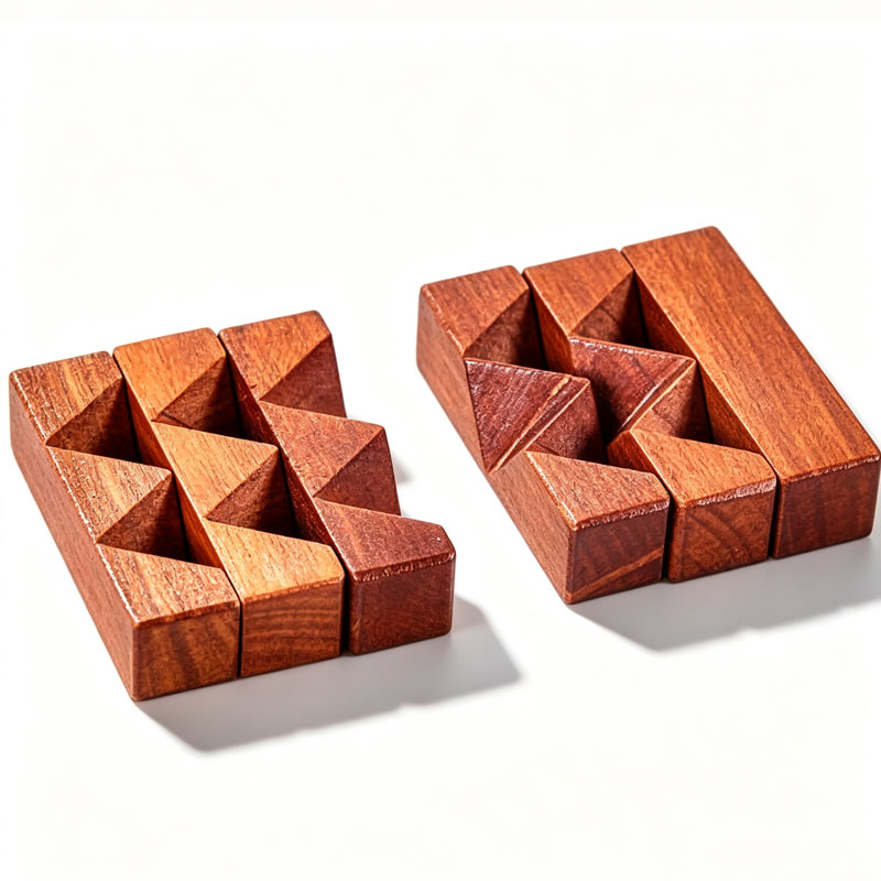 Wooden Knot Puzzle IQ Logic Tr - Wooden Puzzle Kids recension och pris