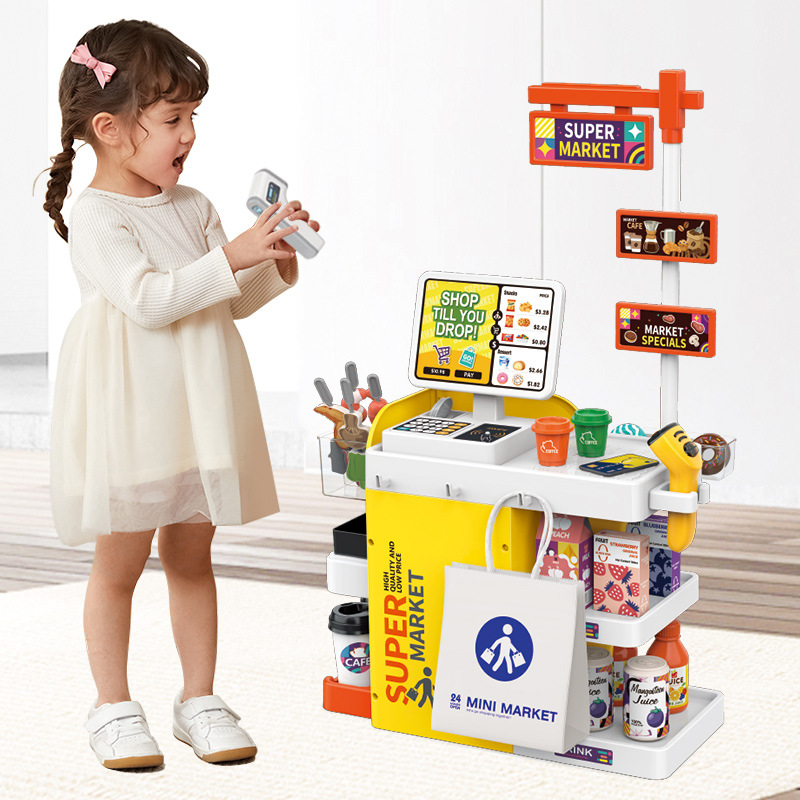 Kids Mini Supermarket Checkout - Toy Cash Register recension och pris