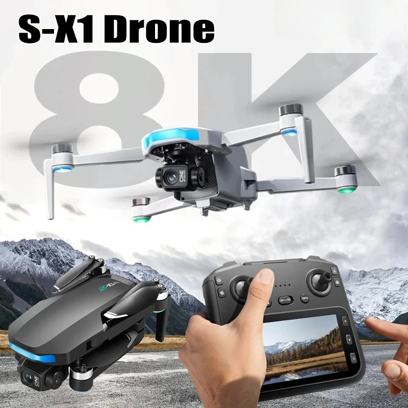 Original S-X1 Drone 8K HD Prof - Toys For Kids Video recension och pris