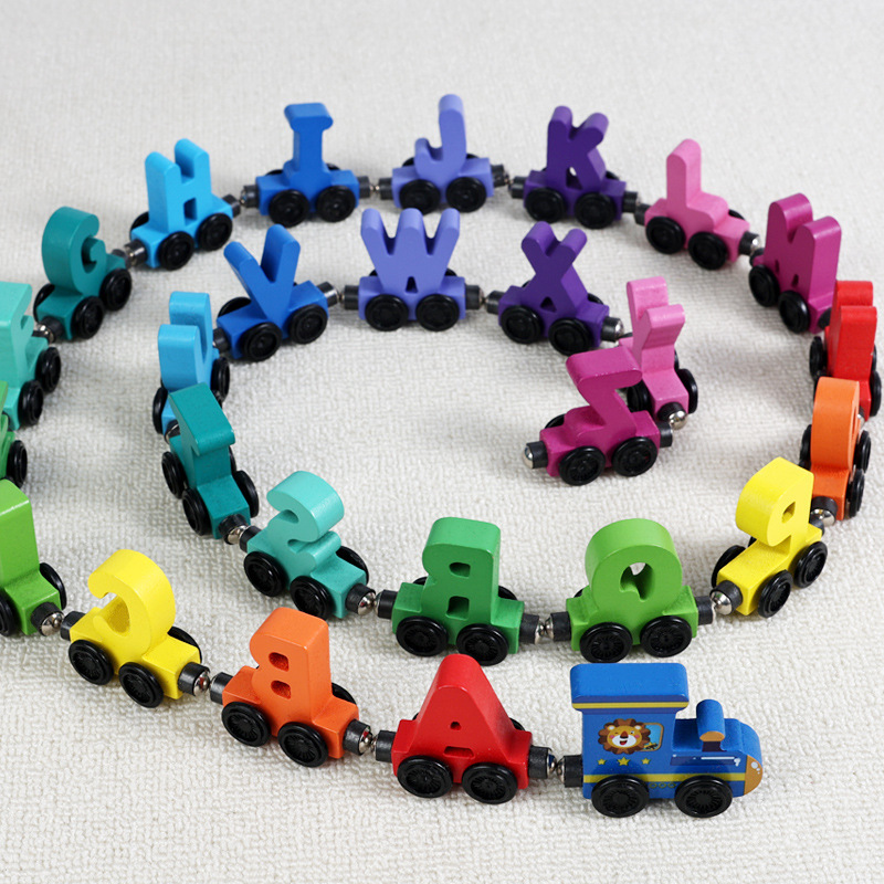 Children'S Wooden Magnetic Col - Toy Train Track Set recension och pris