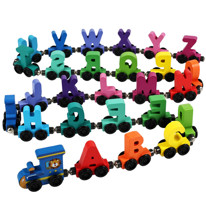 Children'S Wooden Magnetic Col - Toy Train Track Set recension och pris