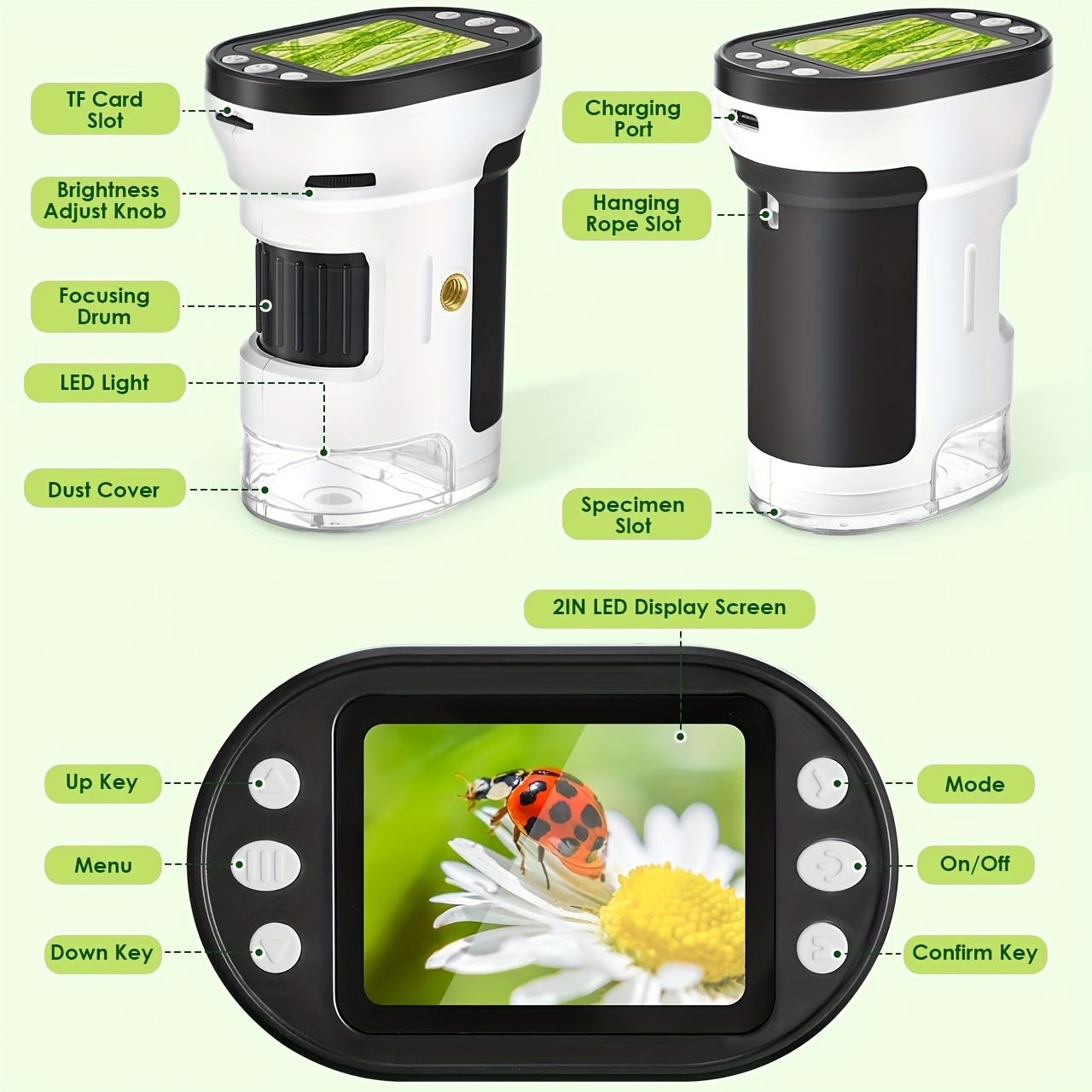 Kids Microscope Biological Kit - Toys For Kids Video recension och pris