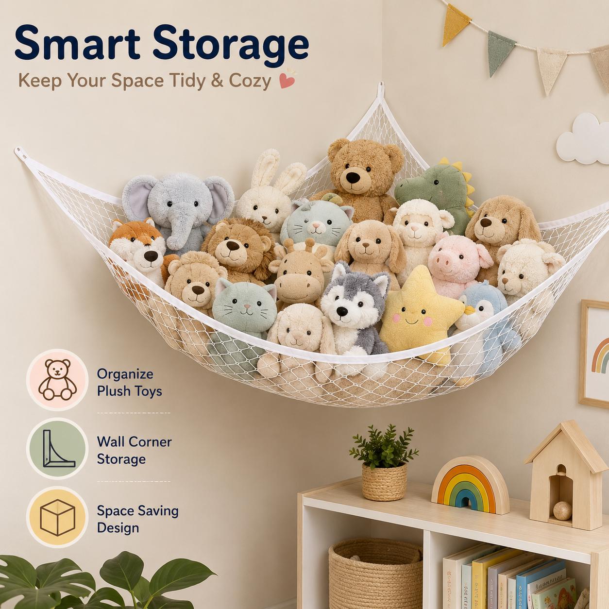 Mesh Toy Storage Hammock Hangi - Kids Toys Kids Toys recension och pris