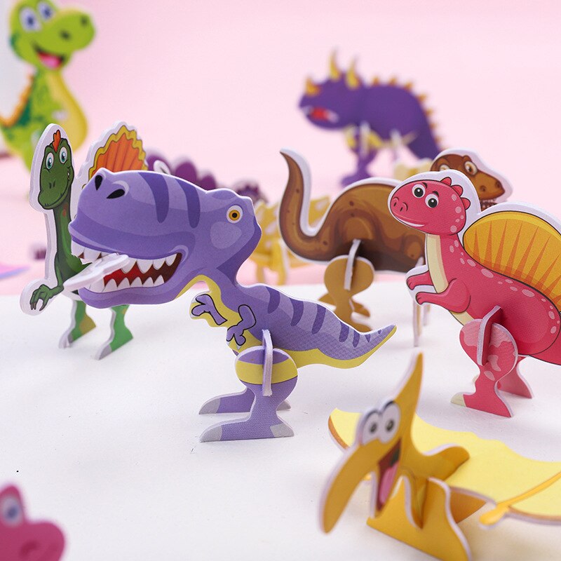 40Pcs Paper Dinosaur 3D Puzzle - Kids Toys Dinosaur recension och pris