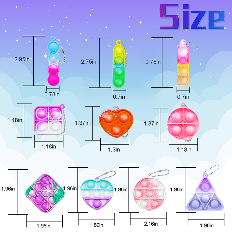 Mini Pop Keychain Fidget Toys  - Kids Toys Kids Toys recension och pris