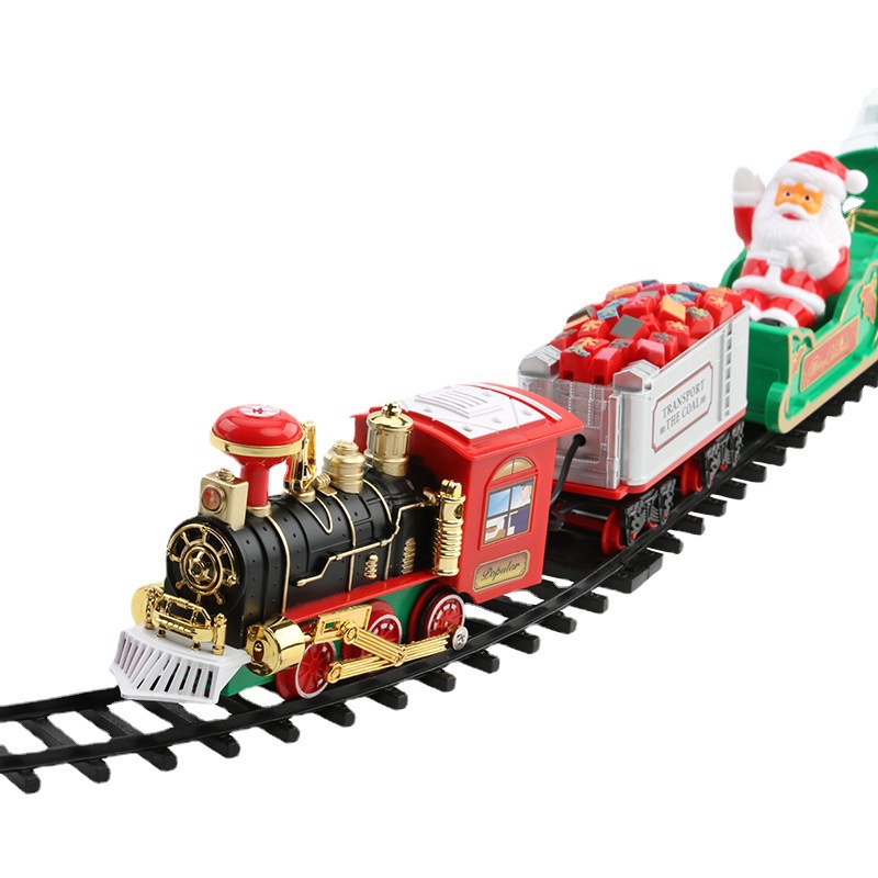 Electric Christmas Train Set M - Toy Train Track Set recension och pris