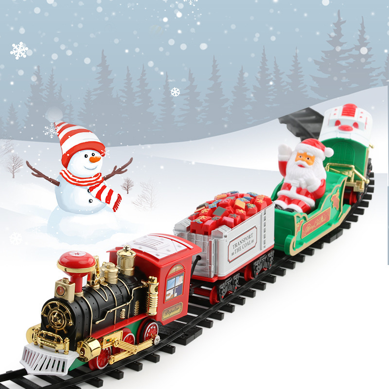 Electric Christmas Train Set M - Toy Train Track Set recension och pris