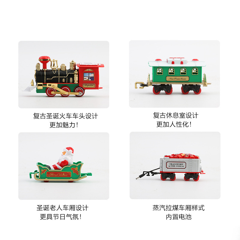 Electric Christmas Train Set M - Toy Train Track Set recension och pris