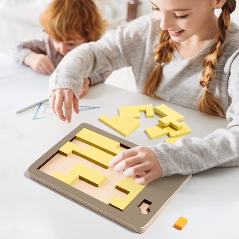 Wooden Geometric Puzzles Chall - Wooden Puzzle Kids recension och pris