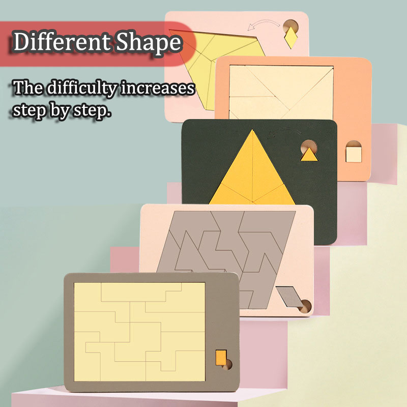 Wooden Geometric Puzzles Chall - Wooden Puzzle Kids recension och pris