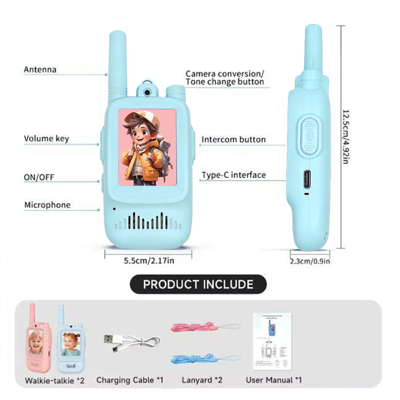 2pcs Kids Video Walkie Talkie  - Toys For Kids Video recension och pris