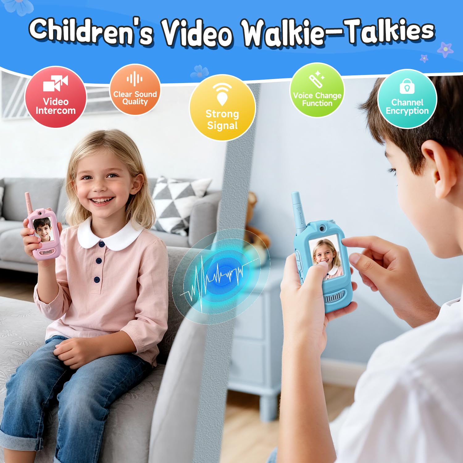 Kids Video Walkie Talkies, 2 P - Toys For Kids Video recension och pris