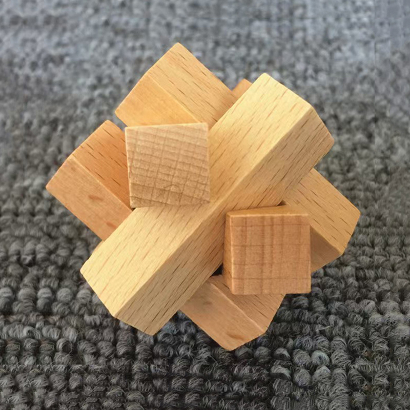 Wooden Knot Puzzle Brain Tease - Wooden Puzzle Kids recension och pris